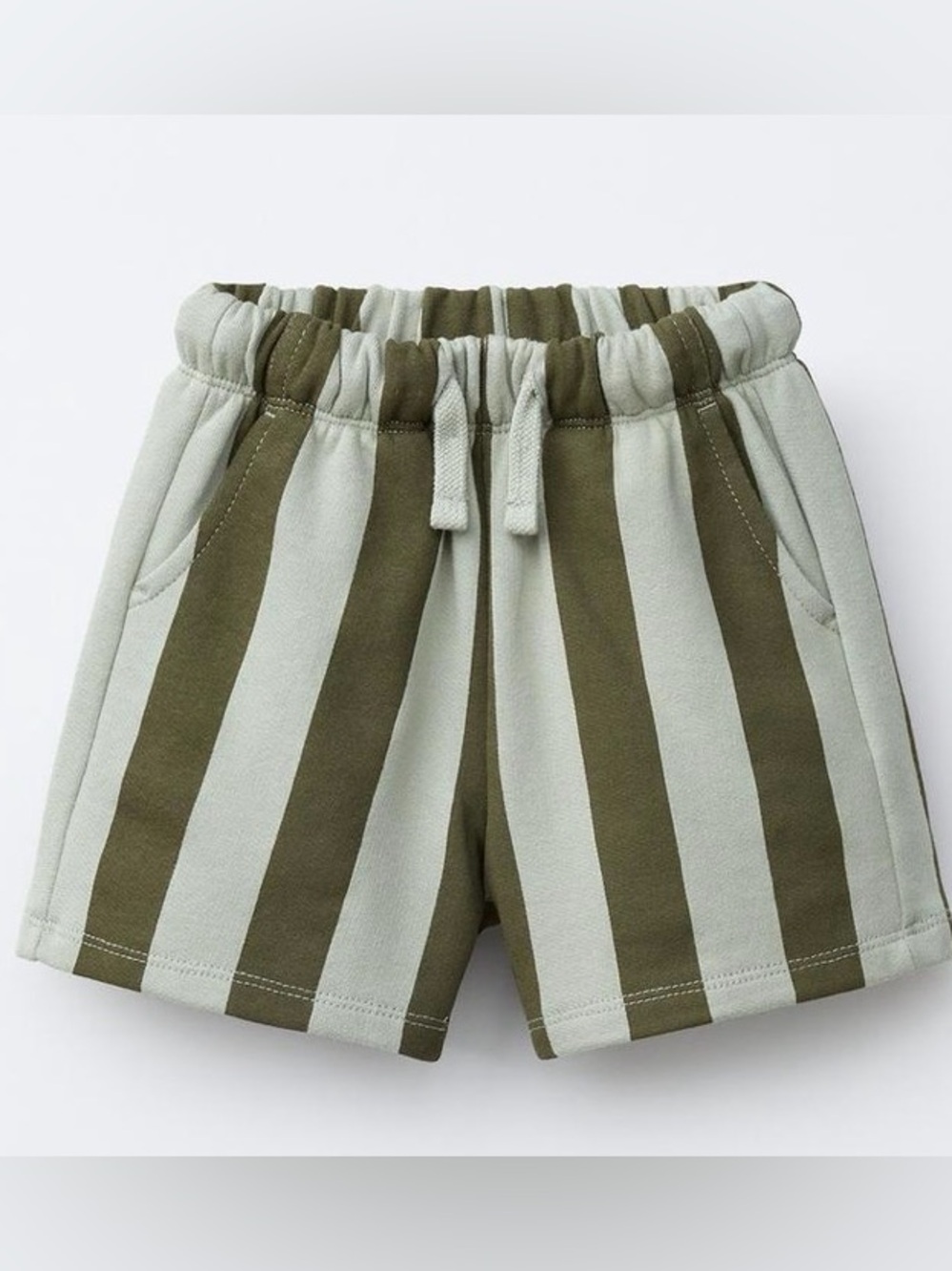 Zara boys striped plush shorts